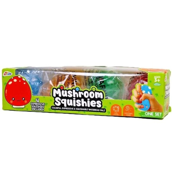 2 for $25 - Mushroom Stress & Sensory Balls - Colorful Waterbead Palz - 4 Pack - Picture 1 of 6
